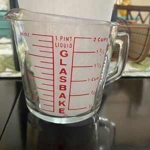 Vintage Glasbake measuring cup.